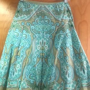 Green and blue Talbots skirt 22WP